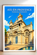 Affiche Aix-en-Provence Église de la Madeleine