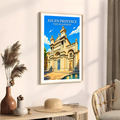 Affiche Aix-en-Provence Église de la Madeleine