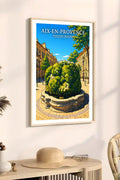 Affiche Aix-en-Provence Fontaine Moussue