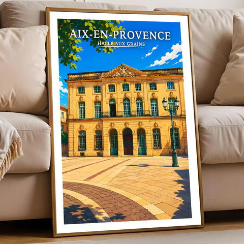 Affiche Aix-en-Provence Halle aux Grains