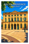 Affiche Aix-en-Provence Halle aux Grains
