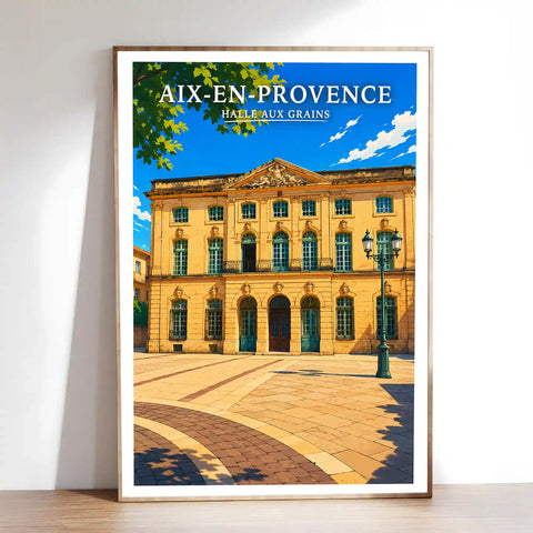 Affiche Aix-en-Provence Halle aux Grains