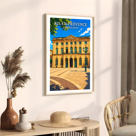 Affiche Aix-en-Provence Halle aux Grains