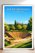 Affiche Aix-en-Provence Parc Gilbert Vilers