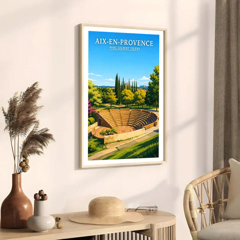 Affiche Aix-en-Provence Parc Gilbert Vilers