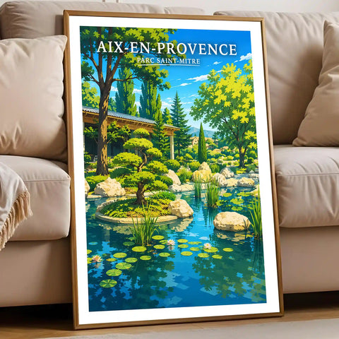 Affiche Aix-en-Provence Parc Saint-Mitre