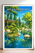 Affiche Aix-en-Provence Parc Saint-Mitre
