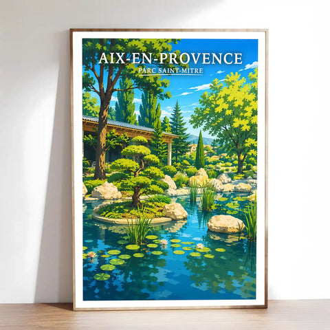 Affiche Aix-en-Provence Parc Saint-Mitre