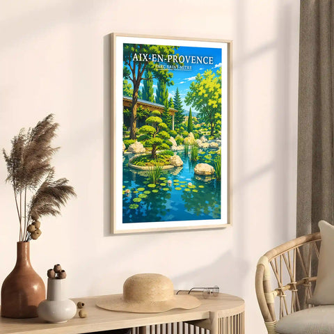 Affiche Aix-en-Provence Parc Saint-Mitre