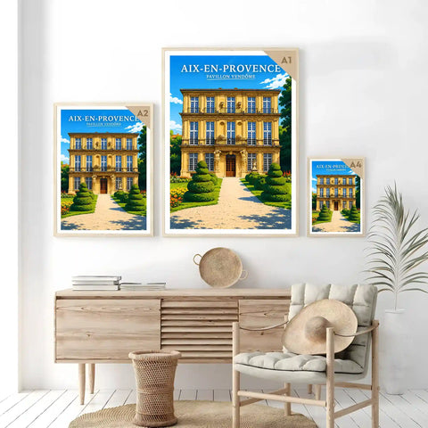 Affiche - Aix-en-Provence - Pavillon Vendôme