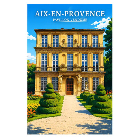 Affiche - Aix-en-Provence - Pavillon Vendôme