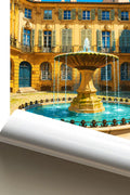 Affiche Aix-en-Provence Place d'Albertas