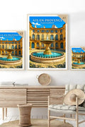 Affiche Aix-en-Provence Place d'Albertas