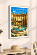 Affiche Aix-en-Provence Place d'Albertas