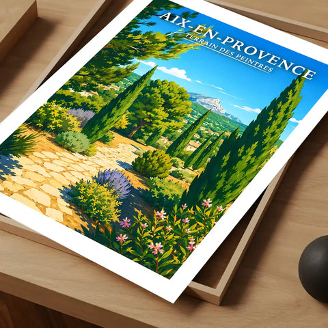 Affiche - Aix-en-Provence - Terrain des Peintres
