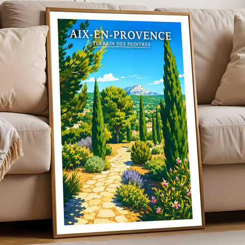 Affiche - Aix-en-Provence - Terrain des Peintres