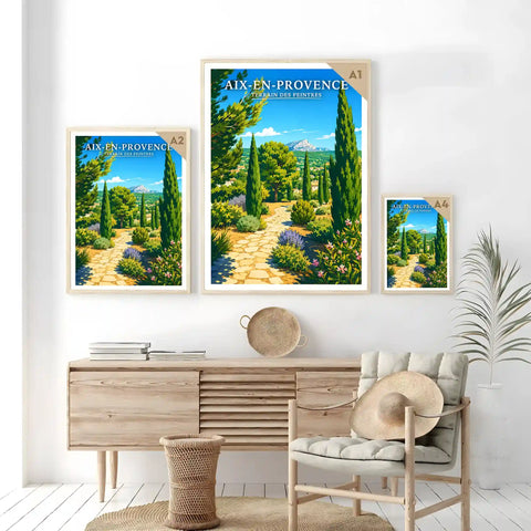 Affiche - Aix-en-Provence - Terrain des Peintres