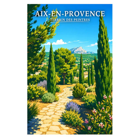 Affiche - Aix-en-Provence - Terrain des Peintres