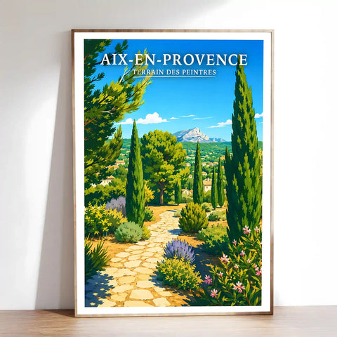 Affiche - Aix-en-Provence - Terrain des Peintres