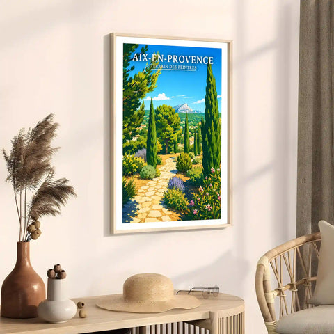 Affiche - Aix-en-Provence - Terrain des Peintres