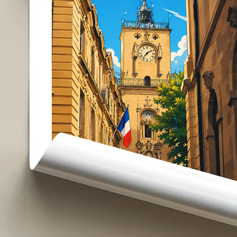 Affiche Aix-en-Provence Tour de l'Horloge