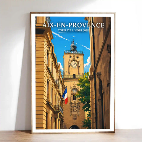 Affiche Aix-en-Provence Tour de l'Horloge