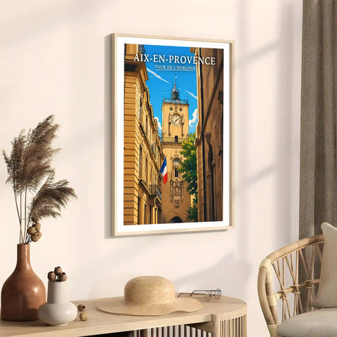 Affiche Aix-en-Provence Tour de l'Horloge