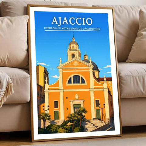 Affiche - Ajaccio - Cathédrale Notre-Dame de l'Assomption