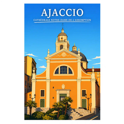 Affiche - Ajaccio - Cathédrale Notre-Dame de l'Assomption