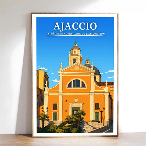 Affiche - Ajaccio - Cathédrale Notre-Dame de l'Assomption