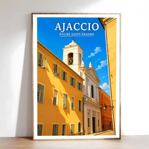 Affiche - Ajaccio - Église Saint-Érasme