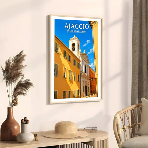 Affiche - Ajaccio - Église Saint-Érasme