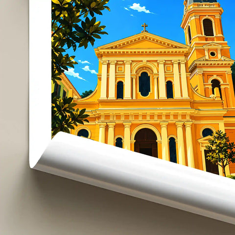 Affiche - Ajaccio - Église Saint-Roch