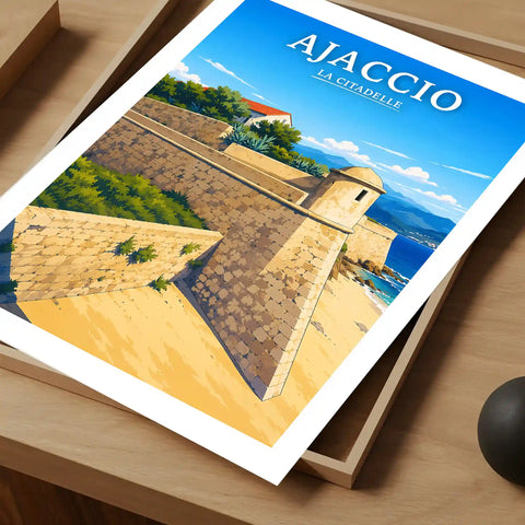 Affiche - Ajaccio - La Citadelle