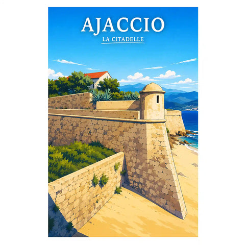 Affiche - Ajaccio - La Citadelle