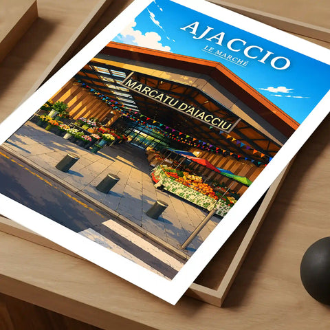 Affiche - Ajaccio - Le Marché