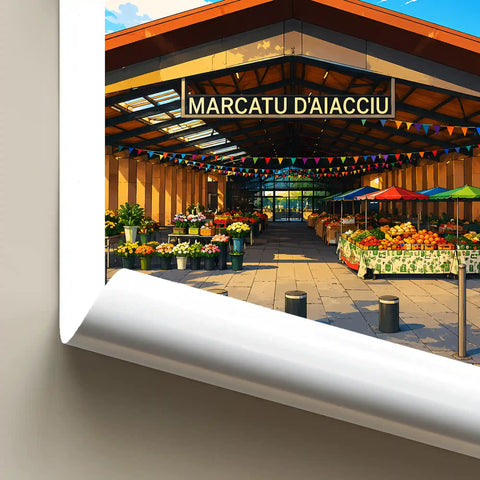Affiche - Ajaccio - Le Marché