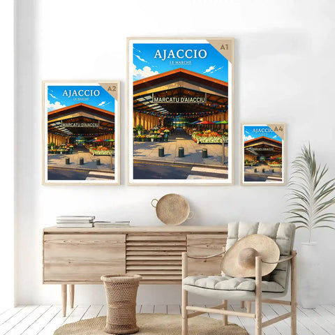 Affiche - Ajaccio - Le Marché