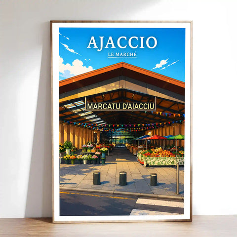Affiche - Ajaccio - Le Marché