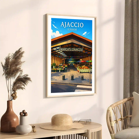 Affiche - Ajaccio - Le Marché