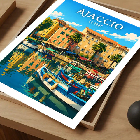 Affiche - Ajaccio - Le Port