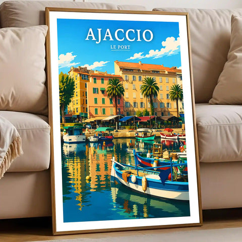 Affiche - Ajaccio - Le Port