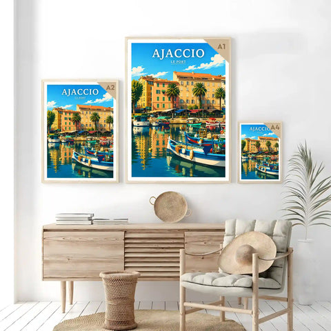 Affiche - Ajaccio - Le Port