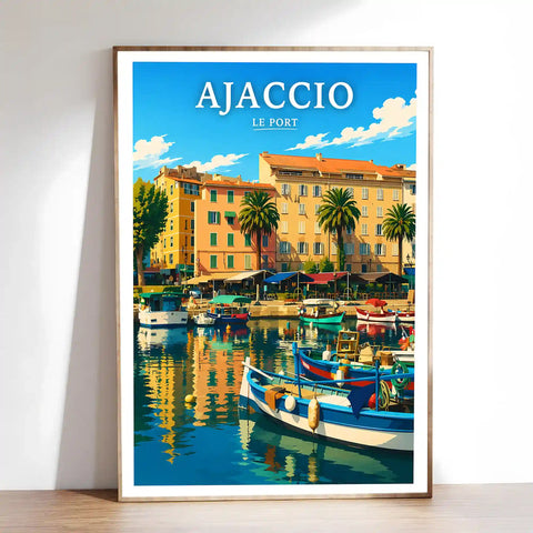 Affiche - Ajaccio - Le Port