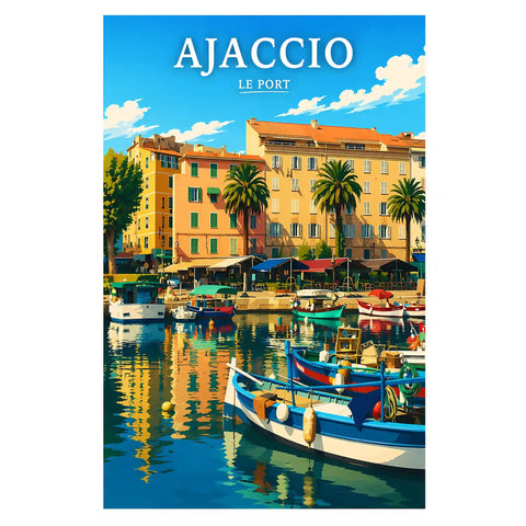Affiche - Ajaccio - Le Port