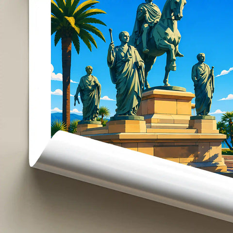 Affiche - Ajaccio - Place de Gaulle