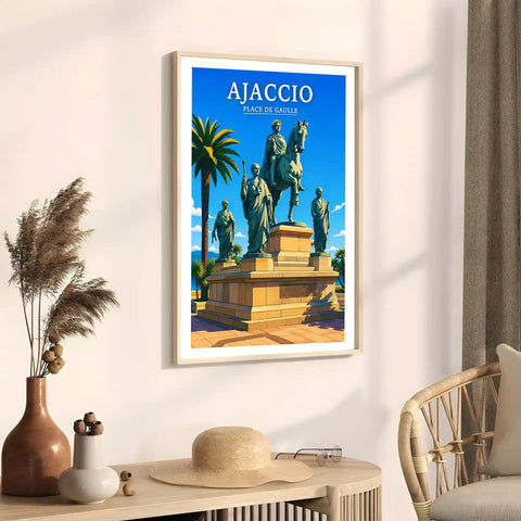 Affiche - Ajaccio - Place de Gaulle