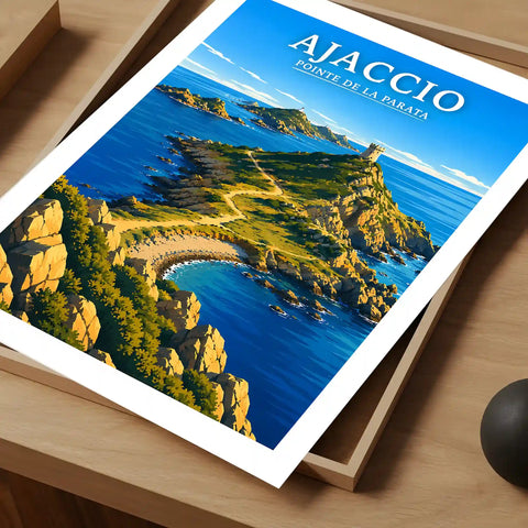 Affiche - Ajaccio - Pointe de la Parata