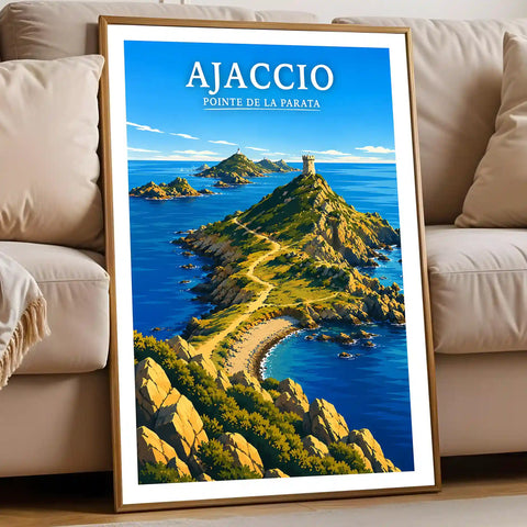 Affiche - Ajaccio - Pointe de la Parata