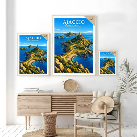 Affiche - Ajaccio - Pointe de la Parata